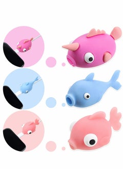 Excefore Charger Cable Protector USB Charger Cable Cute Animal Type Protector Charger Cable Fits Most Phones and Tablet Cables 6pcs  - Image 2