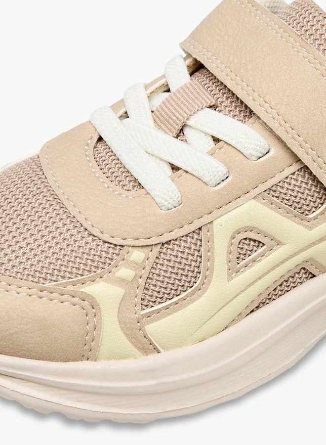 LBL By Shoexpress BEIGE Boys Hook And Loop Ankle School Sneakers for Men | Best Price UAE