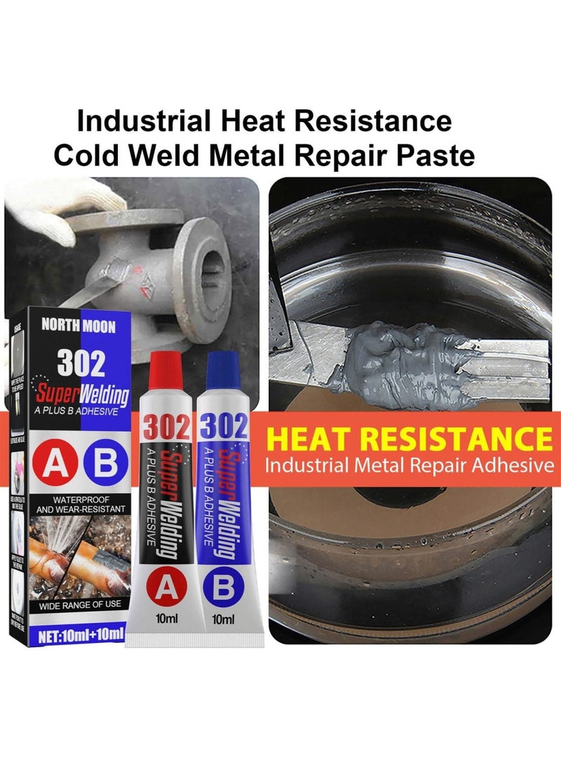 SYOSI Metal Adhesive, Heavy Duty Metal Adhesive, All-Purpose Casting Repair Glue, Liquid Metal Welding Filler, Instantly Strong Adhesive, for All Uses, Bonding Metal to Metal, Repairing & Bonding Metals - Image 3