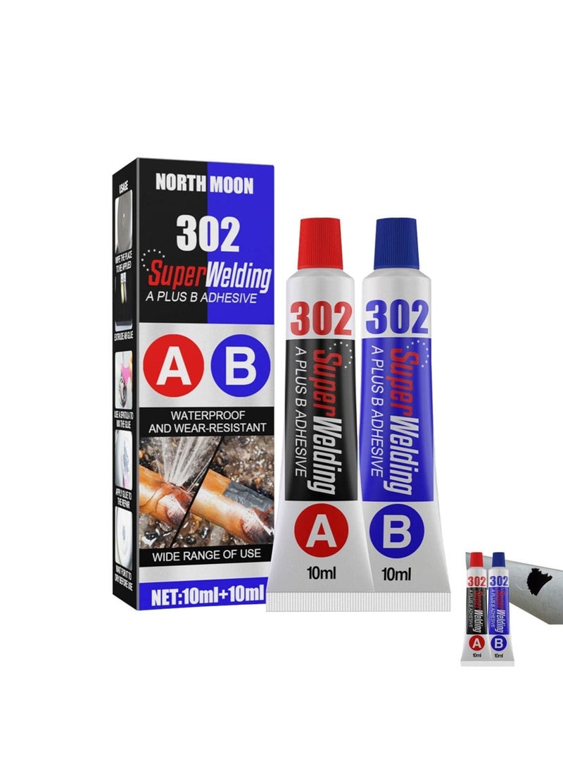 SYOSI Metal Adhesive, Heavy Duty Metal Adhesive, All-Purpose Casting Repair Glue, Liquid Metal Welding Filler, Instantly Strong Adhesive, for All Uses, Bonding Metal to Metal, Repairing & Bonding Metals - Image 1