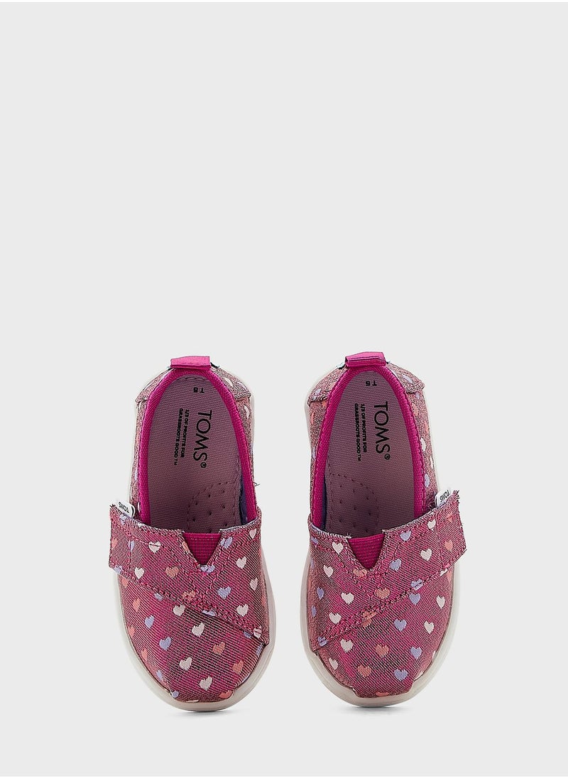 TOMS - Kids Glimmer Hearts Slip Ons - Image 1