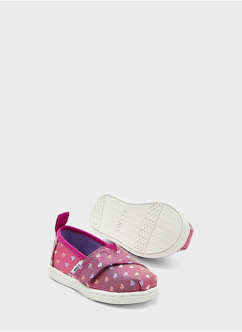 TOMS - Kids Glimmer Hearts Slip Ons - Image 1