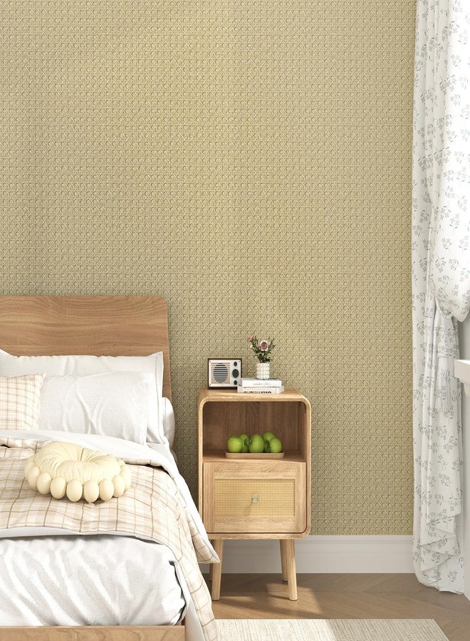 WESTICK Rattan Wallaper Peel and Stick Non-Textured Cane Contact Paper for Cabinets Self Adhesive Cane Weave Webbing Wicker Weave Vinyl Stick on Rattan Paper for Furniture Dresser Bedroom 15.8"x80" - Image 5
