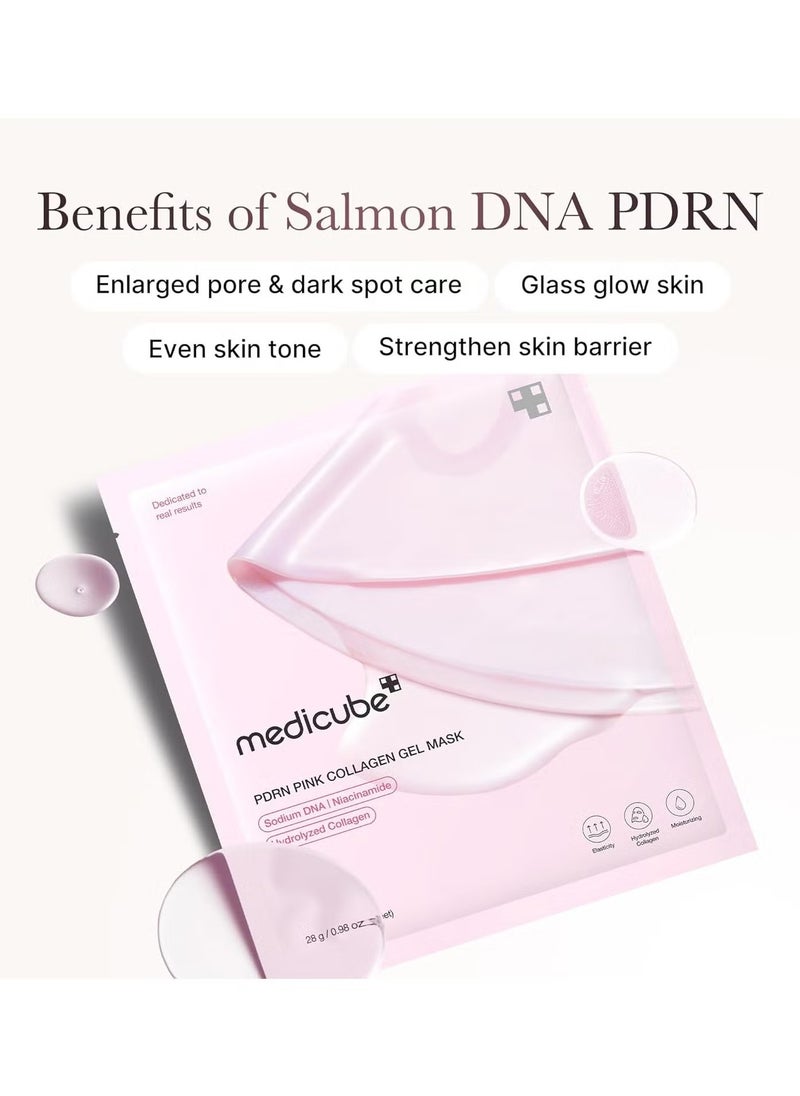 Medicube - Medicube Salmon DNA PDRN pink collagen jelly gel mask | overnight face mask for glass glow skin- elasticity, hydrating, firming and moisturizing | korean skincare, 28g, 1ea - Image 1
