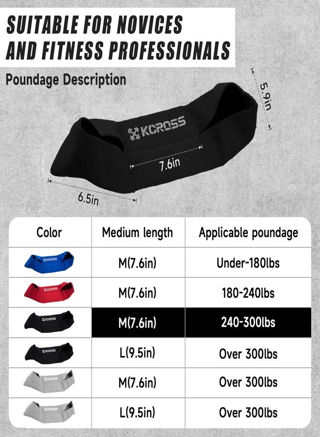 KCROSS Bench Press Band for Men and Women, Weight Lifting Bench Press Band, Push Up Exercise Bench (Black, 7.6in) - Image 2