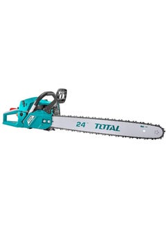 TOTAL Total Gasoline-Powered Chainsaw 62cc 2.4kW 24" | High-Performance 2-Stroke Motor for Efficient Cutting, Easy Start, Low Vibration, and Safety Features | TG5602411  - Image 4
