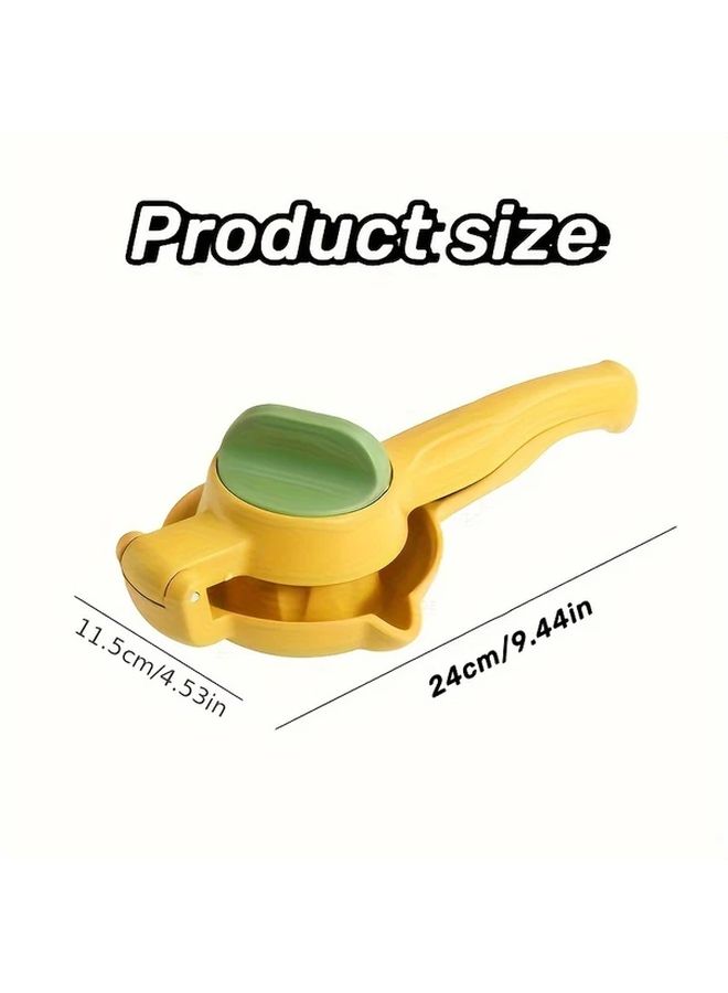 Heavy Duty Blue Manual Citrus Juicer Non Slip Base Large Capacity Easy Clean Ergonomic Handle - Image 3