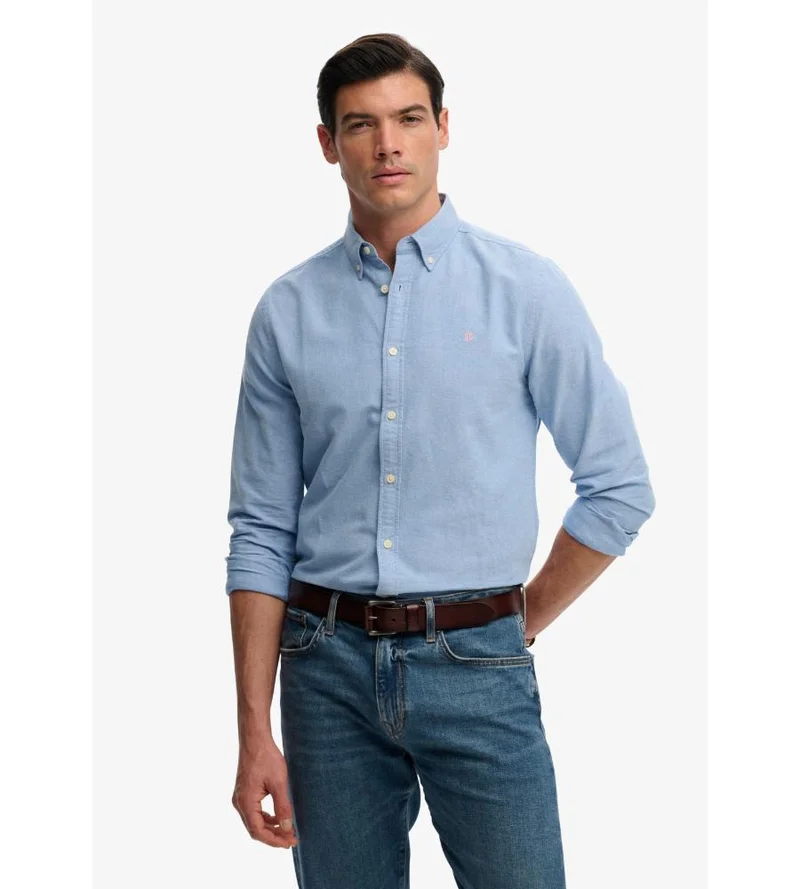 سوبر دراي Preppy Oxford Long Sleeve Shirt