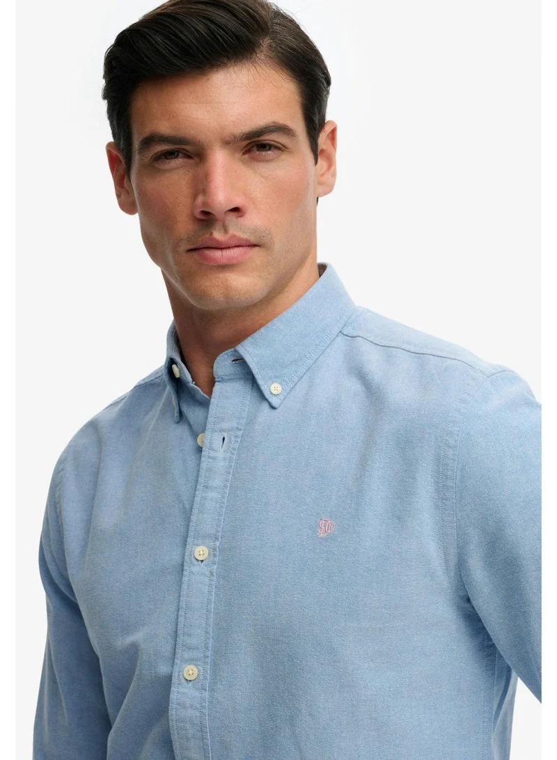 Superdry  Preppy Oxford Long Sleeve Shirt for Men | Best Price UAE