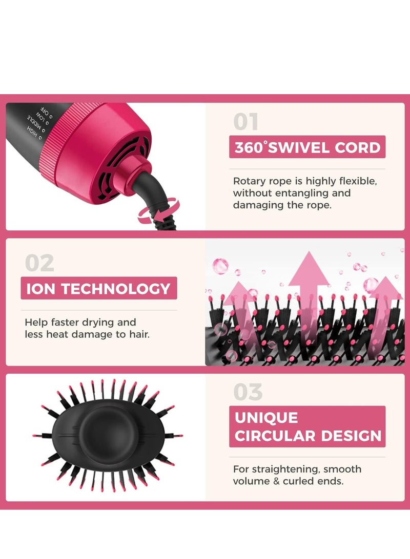 general 1000W Hair Dryer Brush Blow Dryer Brush in One 4 in 1 Styling Tools, Hair Dryer and Styler Volumizer Hot Air Brush for Drying Straightening Curling Salon - Image 4