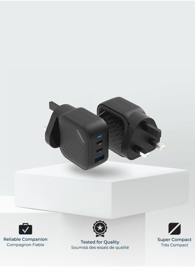 Powerology - Adapter 65w GaN Technology type-c 65W output with 36W usb-A output - Image 1