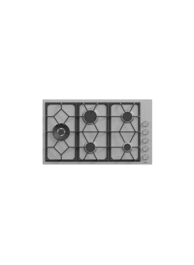 كيتشن لاين موقد غاز كيتشن لاين 5 شعلات 90 سم ستانلس ستيل RT231 - Image 1