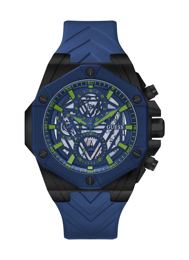 GUESS Gents Blue Silicone Strap Watch (Model: GW0579G3) - pzsku/Z76AB17003983014F8402Z/45/_/1741518930/47a14f29-f074-4b26-8fc0-781a154bf08b