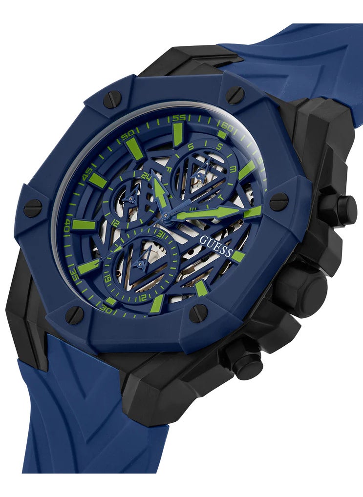 GUESS Gents Blue Silicone Strap Watch (Model: GW0579G3) - pzsku/Z76AB17003983014F8402Z/45/_/1741518937/d3bab4b3-2a7a-4209-a283-667efb4be3e0