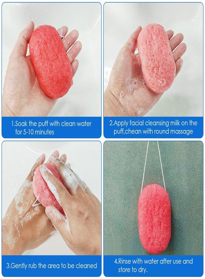 DaKuan 6 pcs Konjac Sponge, DaKuan Facial Sponges, Polychrome Face Sponges for Cleansing, Natural, Colorful, Gentle Exfoliation for Radiant Skin - Image 5