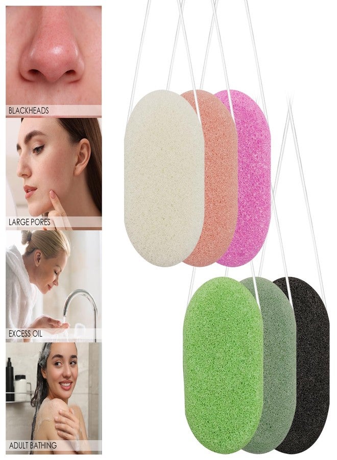 DaKuan 6 pcs Konjac Sponge, DaKuan Facial Sponges, Polychrome Face Sponges for Cleansing, Natural, Colorful, Gentle Exfoliation for Radiant Skin - Image 4