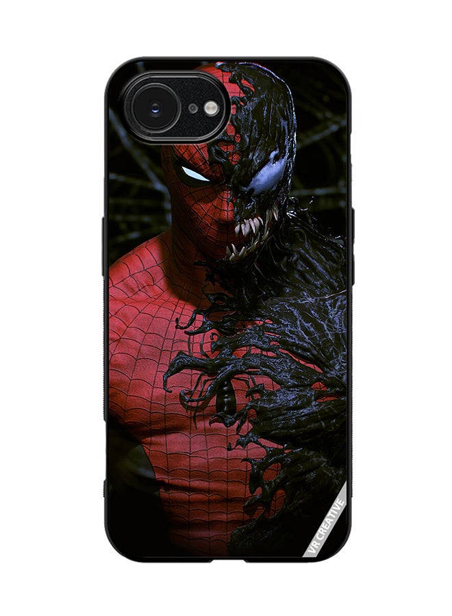 Protective Case Cover For Apple iPhone 16e Spiderman Design Multicolour