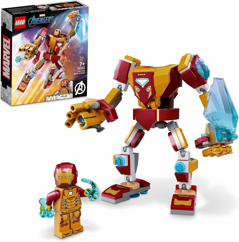 LEGO Marvel Iron Man Mech Armour 76203 Building Kit (130 Pieces) - Image 2