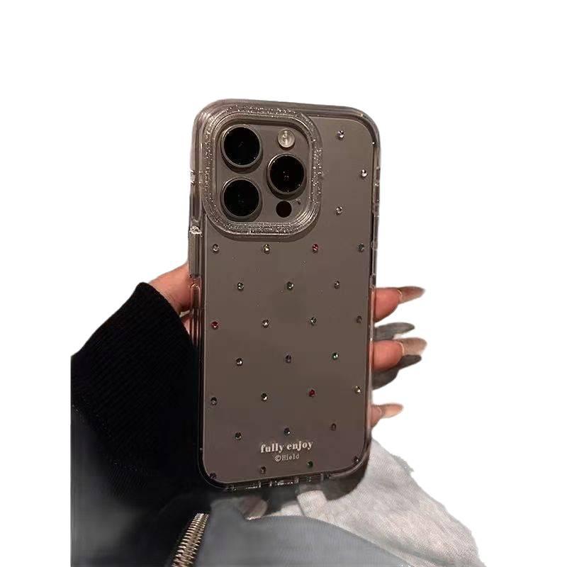 غطاء واقي، حماية من السقوط، نمط القلب اللامع، Colorful، سيليكون، مقاوم للصدمات لـ iPhone 14 / 14 Plus / 14 Pro / 14 Pro Max من السيليكون - Image 5