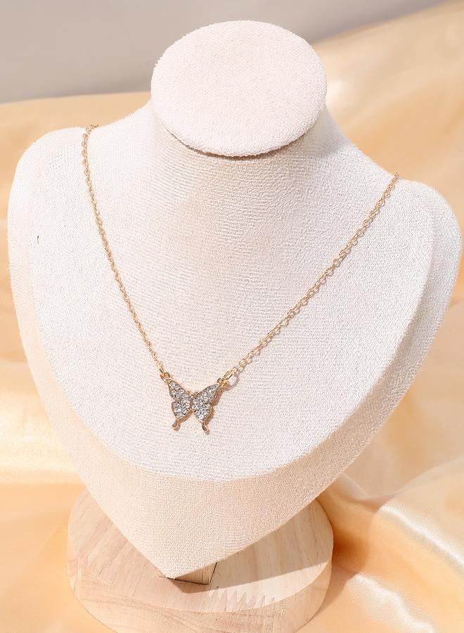Take Two Butterfly Embellished Necklace - Image 3