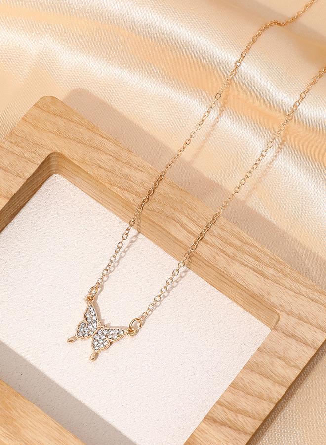 Take Two Butterfly Embellished Necklace - Image 4