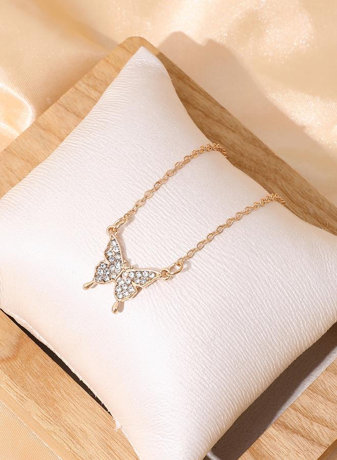 Take Two Butterfly Embellished Necklace - Image 5