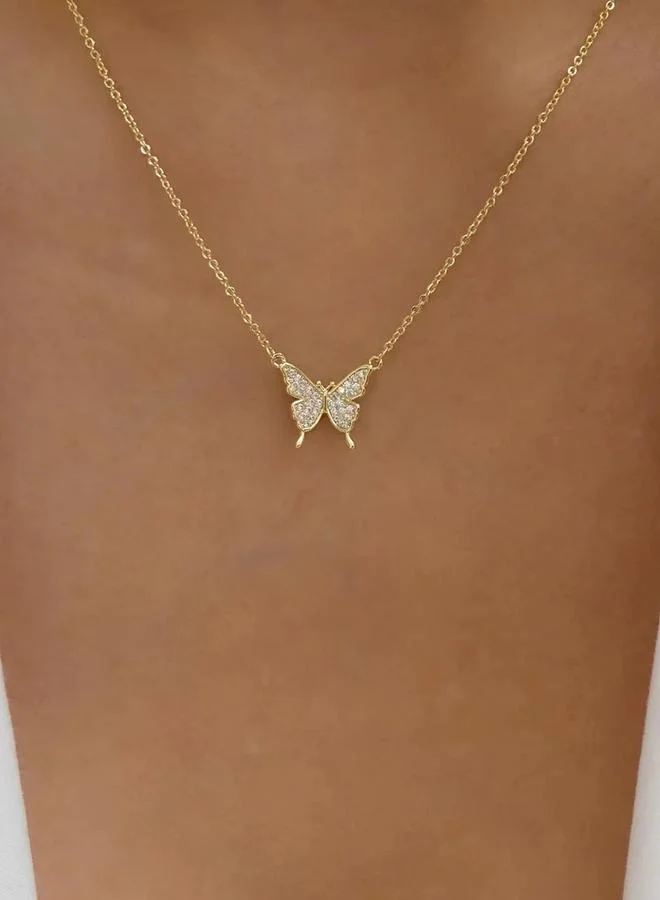Take Two Take Two Butterfly Embellished Necklace