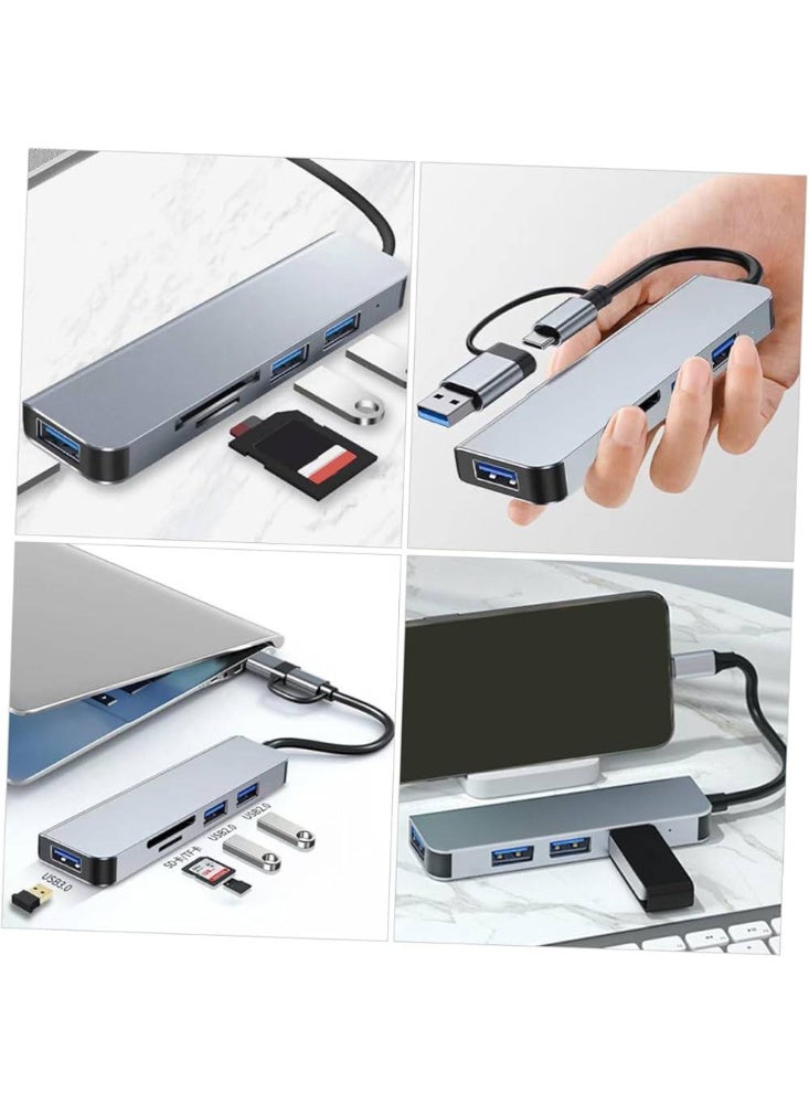 5-in-1 USB or Type-C Hub Includes 1 USB 3.0 Port, 2 USB 2.0 Ports, SD and Micro SD Card Reader - Image 3