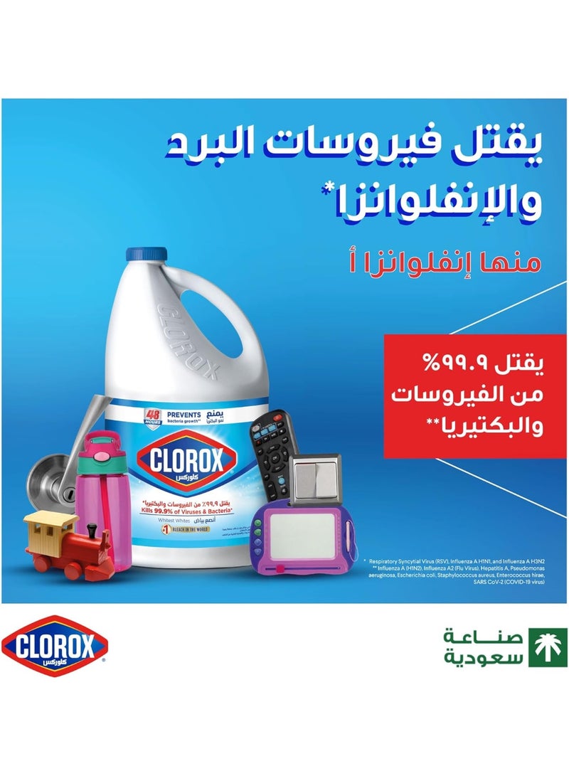 Clorox Liquid Bleach – 3.78L, Kills 99.9% of Viruses & Bacteria - Image 5