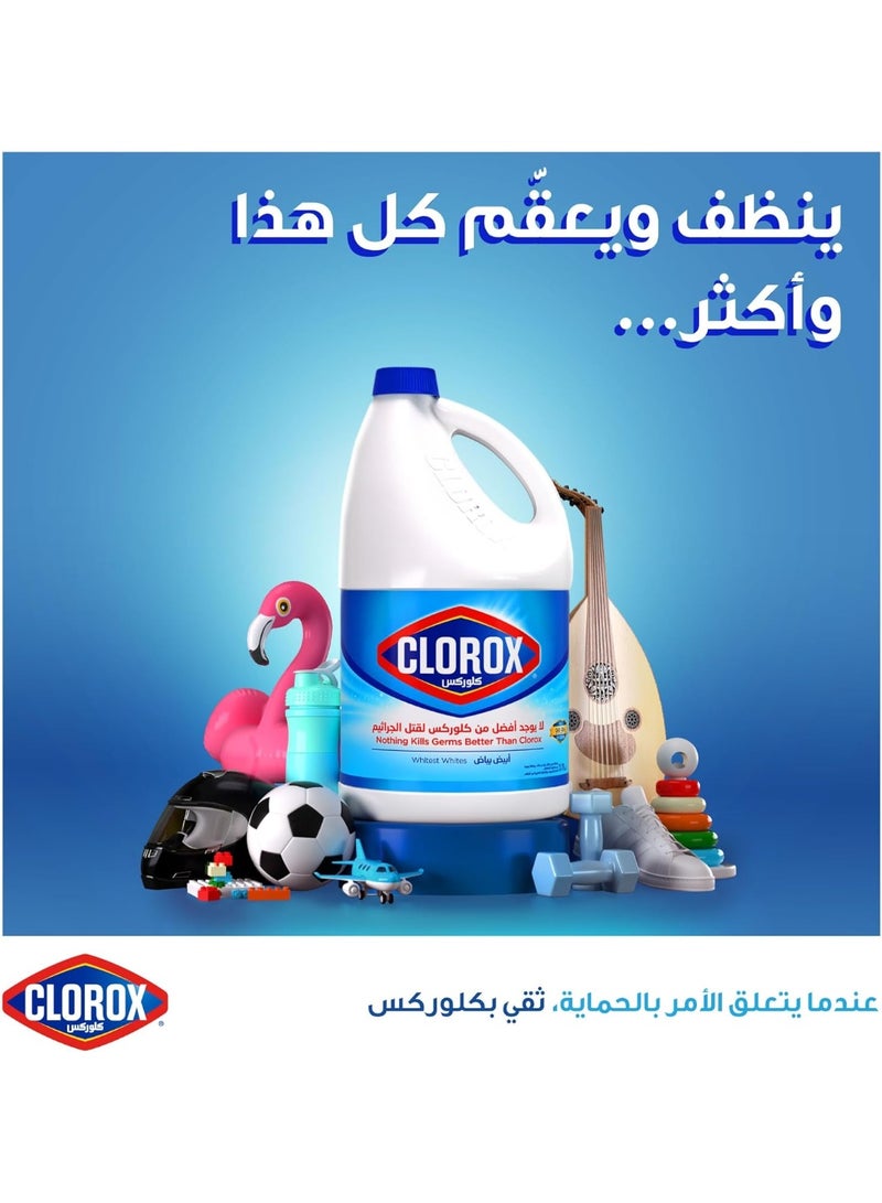 Clorox Liquid Bleach – 3.78L, Kills 99.9% of Viruses & Bacteria - Image 3