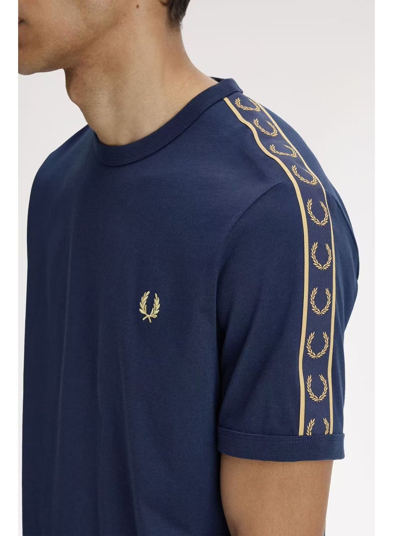 FRED PERRY Men's Short-Sleeve T-Shirt, Minimalist Casual Color-Blocking Trim Half-Sleeve Top - Image 2