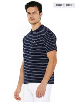 NAUTICA Striped Regular Fit Premium Cotton Crew Neck T-shirt  - Image 2