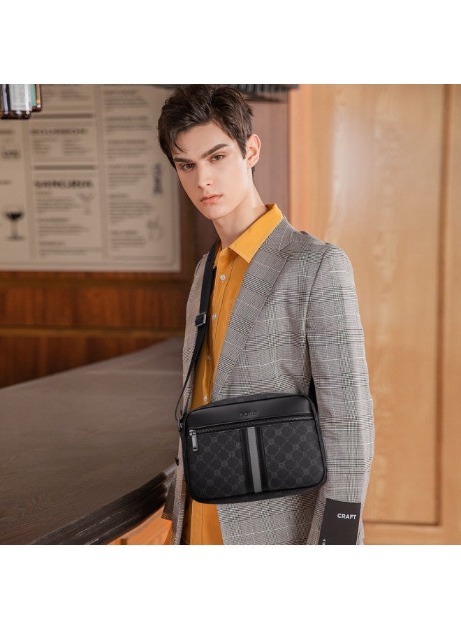 جولف 【classic Print】حقيبة كروس بودي للرجال، حقيبة كتف للمسافرين رجال الأعمال، حقيبة صدر مبطنة للرجال - Image 2