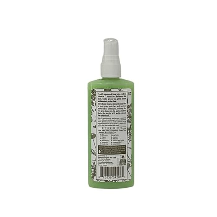Eminence Organic Skincare Lime Refresh Tonique, Green, 4.2 Fl Oz - Image 2