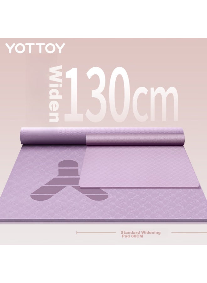 Yottoy Yoga Mat, Extra Large Size, Tpe Material, Double-sized, Thickened And Widened, Non-slip Mat, For Children, Home Use, Dance Practice Mat - Image 2