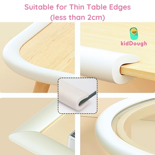 KidDough Baby Proofing U-Shape Safety Strip - 2 Meters, Furniture Edge Protector for Kids, for Furniture Thickness Less Than 2 cm, Corner Protector for Sharp Edges, Baby Safety Products, White - Image 4