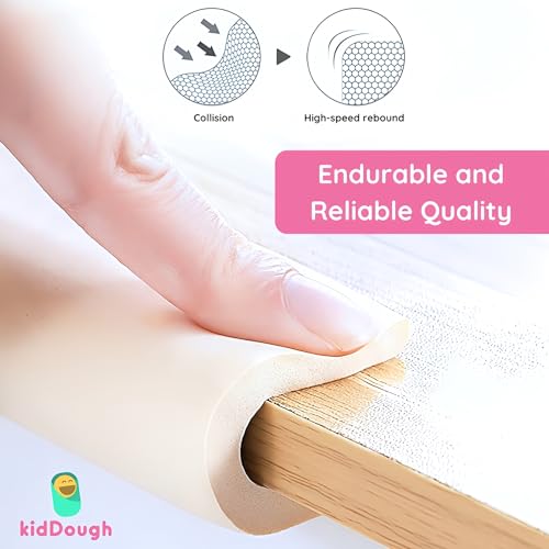KidDough Baby Proofing U-Shape Safety Strip - 2 Meters, Furniture Edge Protector for Kids, for Furniture Thickness Less Than 2 cm, Corner Protector for Sharp Edges, Baby Safety Products, White - Image 5