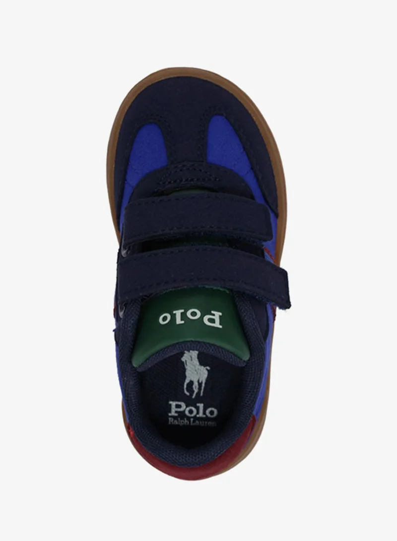 POLO RALPH LAUREN  HERITAGE COURT III T-TOE EZ Logo Embroidered Velcro Sneakers  | Best Price UAE