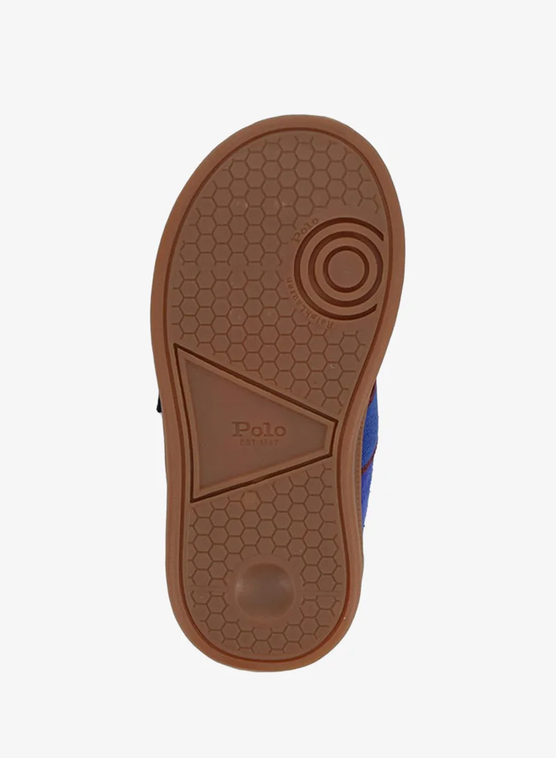 POLO RALPH LAUREN  HERITAGE COURT III T-TOE EZ Logo Embroidered Velcro Sneakers  | Best Price UAE