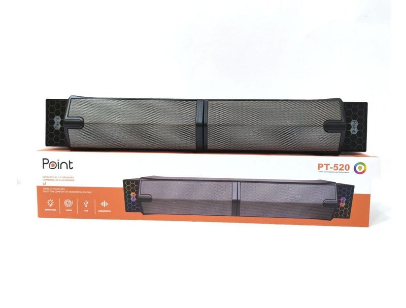 بوينت مكبر صوت USB بإضاءة RGB طراز PT-520 من POINT - Image 1
