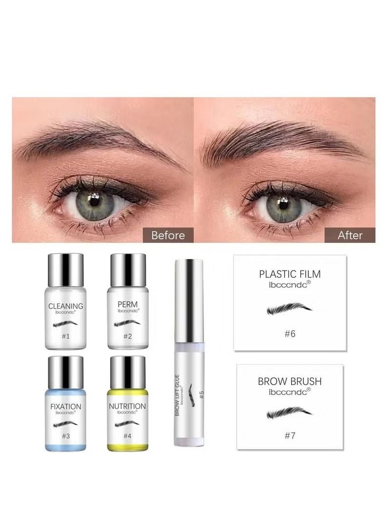 ibcccndc Brow Lamination Kit Eyebrow Lifting and Perming Lash Lift Professional Eyebrows Lift Styling Kit Suitable for DIY and Salon Use - Image 2