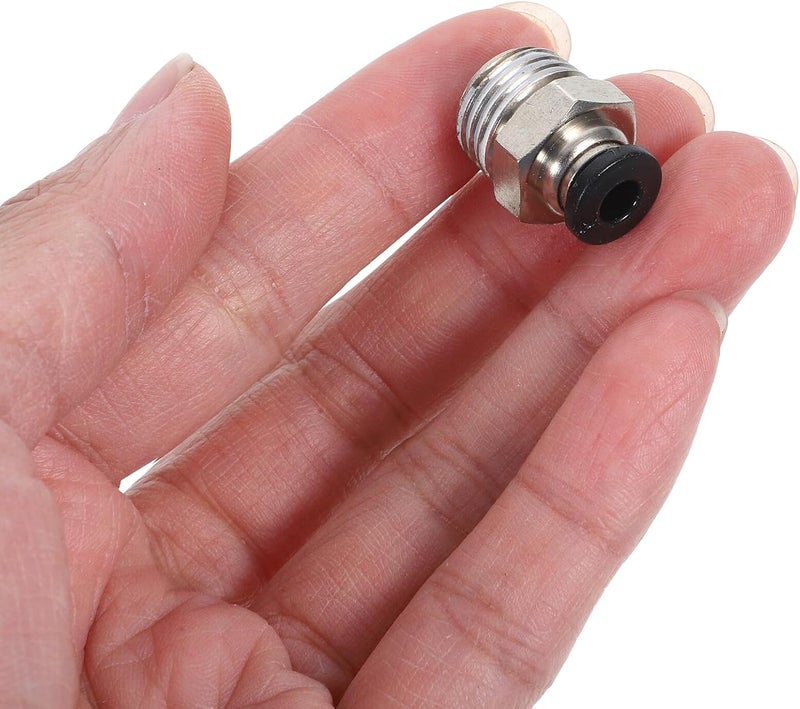 Garneck 10pcs 1/4" Npt Male Thread Push-in Pneumatic Fittings Air Hose Quick Connect Couplers Heavy-duty Tube Connectors for Air Compressor and Pneumatic Tools - Image 4