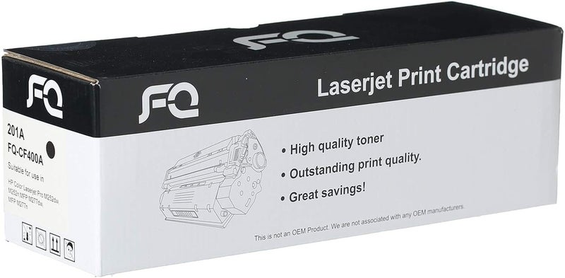 FQ CF400A 201A Color LaserJet Pro M252dw MFP M277dw Toner Cartridge - Black - Image 2