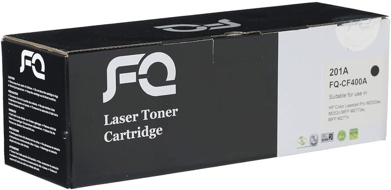FQ CF400A 201A Color LaserJet Pro M252dw MFP M277dw Toner Cartridge - Black - Image 1