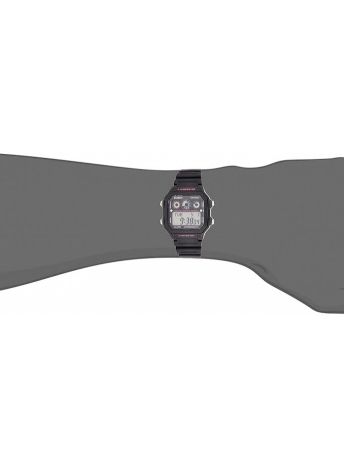 Casio AE-1300WH-1A2VDF Men's Watch, Black Dial, Black Band - Image 2