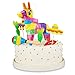 Tinlade 15 Pcs Fiesta Cupcake Topper Mexican Theme Cake Decoration Cactus Piata Cinco De Mayo Taco Party Decorations with Wooden Sand Hammer and Foam Chili Decorations for Rainbow PartyCute Style - Image 2