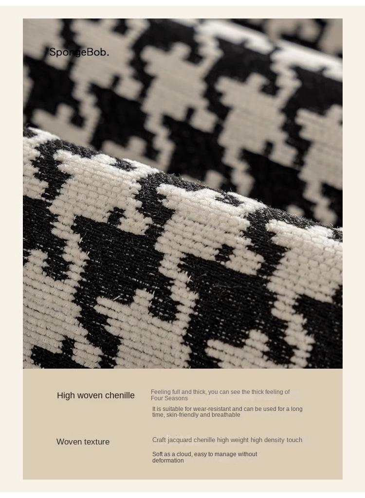 general Irregular Shaped Sofa Cushion Non Slip Sponge Seat Cushion Chenille Sofa Towel - Image 3