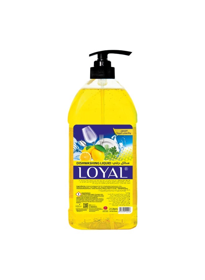 loyal Dishwashing Liquid Yellow 2000 ml - Image 1