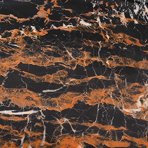 RAUSHIK Counter top Covers Peel and Stick Wallpaper Self Adhesive Marble Wall Paper Roll Kitchen Countertop Marble Adhesive Paper Table Desk Cover Bathroom Vanity Decor Waterproof : 24x120 Inch - Image 3