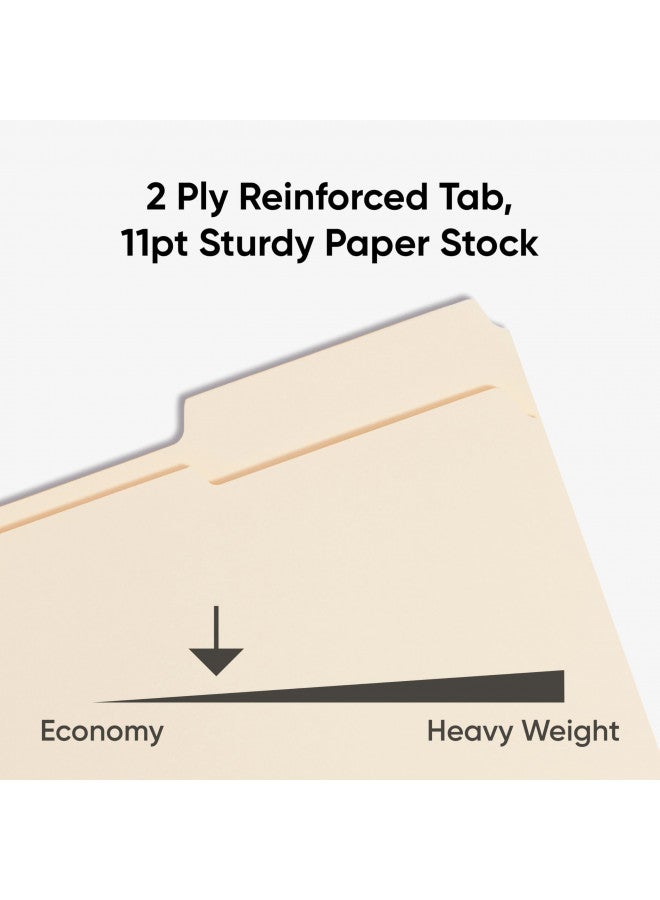 Smead Fastener File Folder, 2 Fasteners, Reinforced 1/3-Cut Tab, Letter Size, Manila, 50 per Box (14537) - Image 4